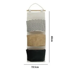 PORTA OGGETTI ORGANIZER DA APPENDERE 3 TASCHE IN TESSUTO BAGNO CAMERA 10478