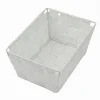 PORTA OGGETTI ORGANIZER MULTIUSO BAGNO CUCINA IN TESSUTO BIANCO 19X14X9CM 79117