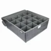 PORTA OGGETTI TESSUTO ORGANIZER CONTENITORE BIANCHERIA 16 POSTI 32X32X12CM 69719