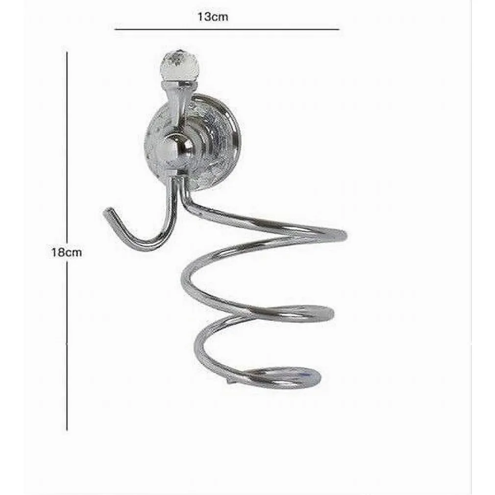 PORTA PHON ASCIUGACAPELLI SUPPORTO MONTAGGIO A PARETE ARREDO BAGNO CRYSTAL 52833