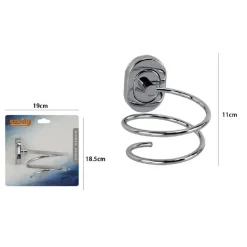 PORTA PHON ASCIUGACAPELLI BAGNO FISSAGGIO A MURO PARETE SUPPORTO MODERNO 59110