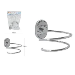 PORTA PHON ASCIUGACAPELLI MODERNO FISSAGGIO A PARETE MURO BAGNO 11 X 10 CM 52016