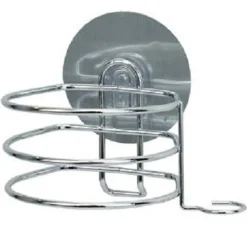 PORTA PHON ASCIUGACAPELLI SUPPORTO A PARETE BAGNO CON BIADESIVO GANCIO 79836