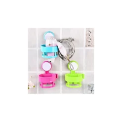 PORTA PHON DA MURO A VENTOSA SUPPORTO BAGNO ASCIUGACAPELLI FONO CASA HOTEL B&B