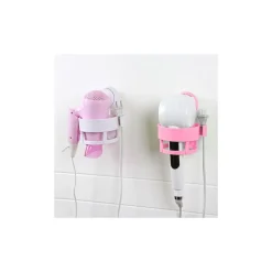 PORTA PHON DA MURO A VENTOSA SUPPORTO BAGNO ASCIUGACAPELLI FONO CASA HOTEL B&B