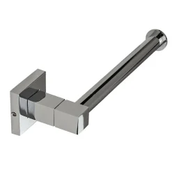 PORTA ROTOLO CARTA IGIENICA DA MURO ACCIAIO FISSAGGIO CON O SENZA VITI ARREDO BAGNO 59181