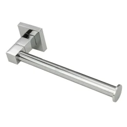 PORTA ROTOLO CARTA IGIENICA DA MURO ACCIAIO FISSAGGIO CON O SENZA VITI ARREDO BAGNO 59181