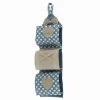 PORTA ROTOLO CARTA IGIENICA ORGANIZER APPENDERE 3 TASCHE IN TESSUTO BAGNO 59489