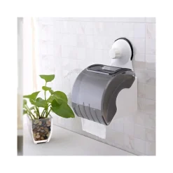 PORTA ROTOLO CARTA IGIENICA ACCESSORIO BAGNO CON ATTACCO A VENTOSA