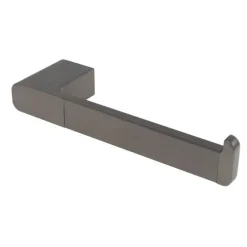 PORTA ROTOLO PER CARTA IGIENICA A PARETE STILIZZATO ACCIAIO GRIGIO ARREDO BAGNO 87942