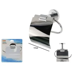 PORTA ROTOLO PER CARTA IGIENICA IN ACCIAIO ACCESSORIO PER ARREDO DA BAGNO 87920