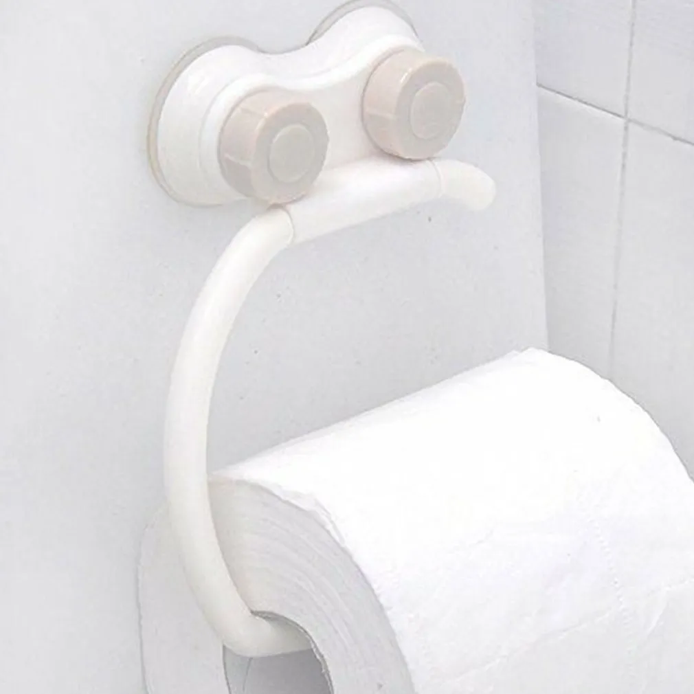 PORTA ROTOLO PORTAROTOLO CARTA IGIENICA ACCESSORIO BAGNO CON ATTACCO A VENTOSA