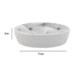 PORTA SAPONE SAPONETTA ACCESSORIO ARREDO BAGNO STAMPA TROPICALE 11 X 3 CM 87065