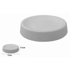 PORTA SAPONE SAPONETTA ACCESSORIO PER ARREDO BAGNO COLORE BIANCO LAVORATO 79176