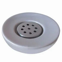 PORTA SAPONE SAPONETTA IN CERAMICA CON PIASTRA ACCESSORIO ARREDO PER BAGNO 59874