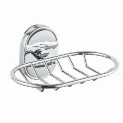 PORTA SAPONE SAPONETTA MENSOLA CROMATA FISSAGGIO A PARETE ACCESSORIO BAGNO 52010