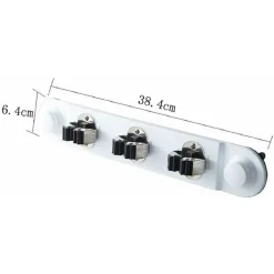 PORTA SCOPE DA MURO SALVA SPAZIO SUPPORTO 3 POSTI CUCINA CASA PULIZIA 59557