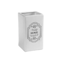 PORTA SPAZZOLINI BICCHIERE CERAMICA VINTAGE HOME 6X11CM COLORI ASSORTITI 749568