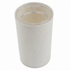 PORTA SPAZZOLINI BICCHIERE ACCESSORIO BAGNO BIANCO 3 FORI PORTASPAZZOLINI 10435