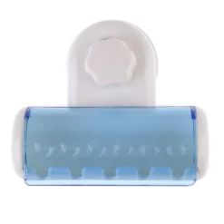 PORTA SPAZZOLINI DA DENTI A 5 POSTI CON ATTACCO A VENTOSA A PARETE PER BAGNO