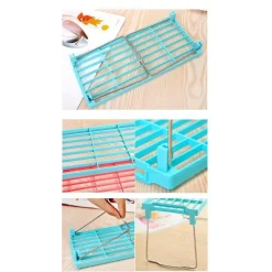 PORTA STOVIGLIE MENSOLE ACCESSORI SALVASPAZIO PER CUCINA RIPIANO COMPONIBILE