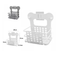 PORTABIANCHERIA CESTO CESTINO PIEGHEVOLE PORTAOGGETTI BIANCHERIA CASA BAGNO 70526