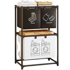 PORTABIANCHERIA MULTIUSO ORGANIZER VESTITI SPORCHI ABITI CESTINO LAVANDERIA