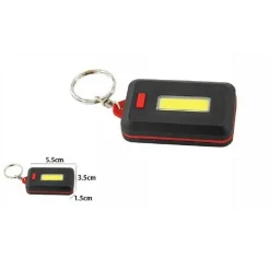 PORTACHIAVI CON LUCE TORCIA LED COB PORTA CHIAVI PORTATILE 313COB 63352