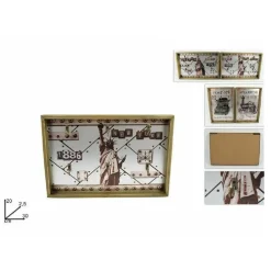 PORTACHIAVI PORTA CHIAVI VINTAGE IN LEGNO ARREDAMENTO CASA 20 X 30 X 2.5 CM