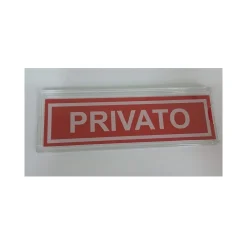 PORTAETICHETTE PRIVATO ADESIVE IN PVC ETICHETTA INTERNA INTERCAMBIABILE