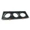 PORTAFARETTI INCASSO TRIPLO PER FARETTO AR111 RETTANGOLARE ORIENTABILE P-AR111-3