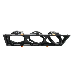 PORTAFARETTI INCASSO TRIPLO PER FARETTO AR111 RETTANGOLARE ORIENTABILE P-AR111-3