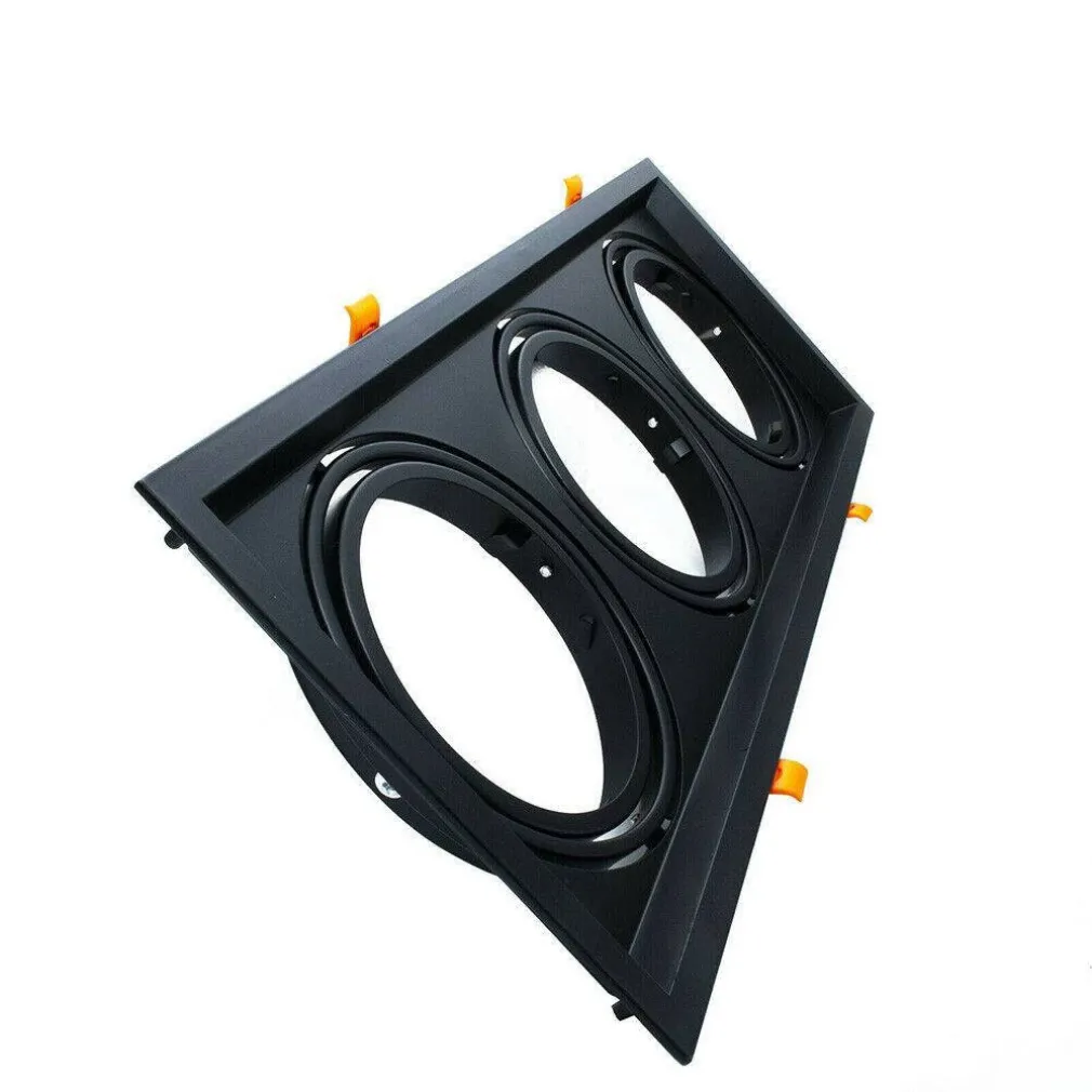 PORTAFARETTI INCASSO TRIPLO PER FARETTO AR111 RETTANGOLARE ORIENTABILE P-AR111-3