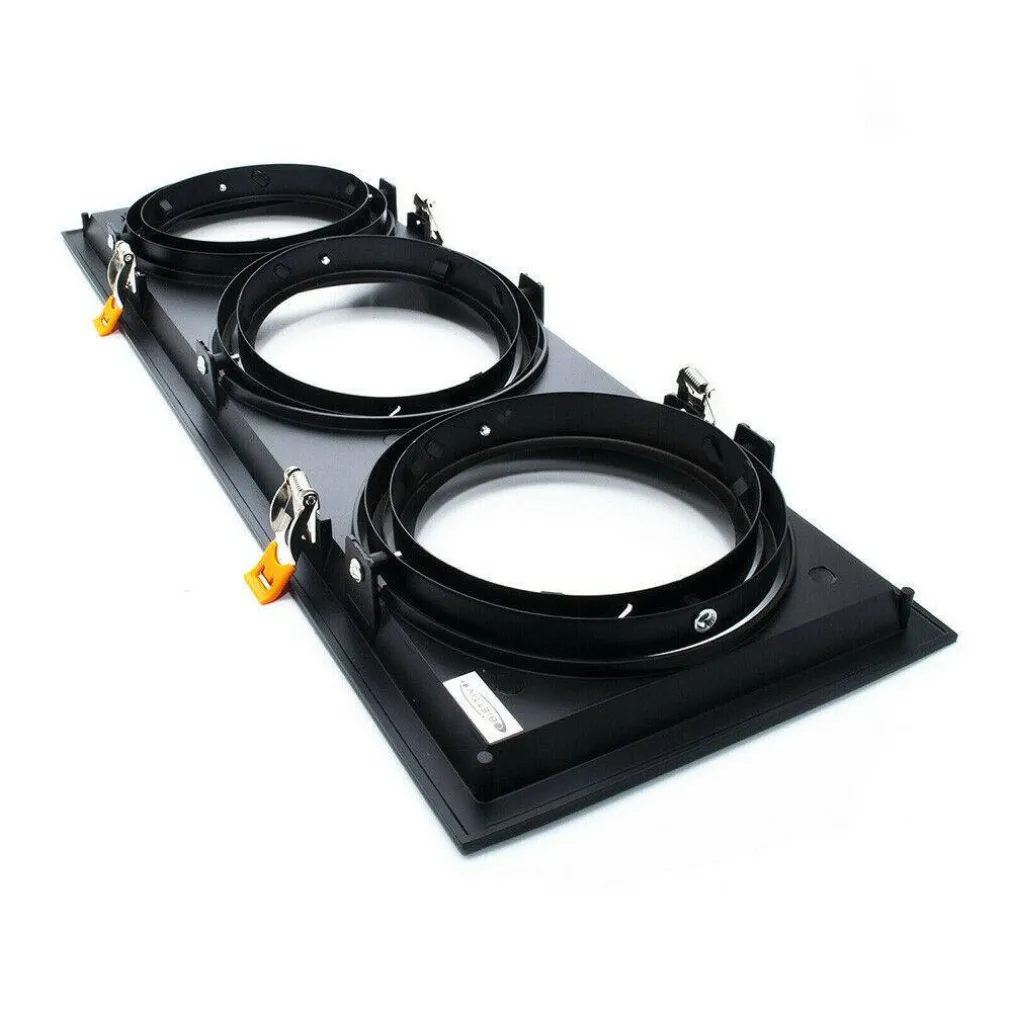PORTAFARETTI INCASSO TRIPLO PER FARETTO AR111 RETTANGOLARE ORIENTABILE P-AR111-3