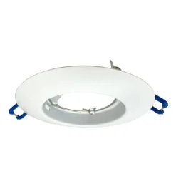 PORTAFARETTO AD INCASSO FISSO SUPPORTO TONDO PER FARETTI LAMPADA IN ALLUMINIO P32