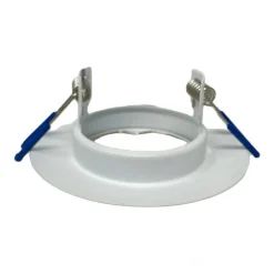 PORTAFARETTO AD INCASSO FISSO SUPPORTO TONDO PER FARETTI LAMPADA IN ALLUMINIO P32