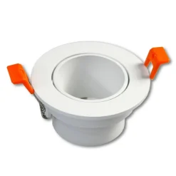 PORTAFARETTO FORO PROFONDO INCASSO PER FARETTO BIANCO ILLUMINAZIONE SOFFITTO P22