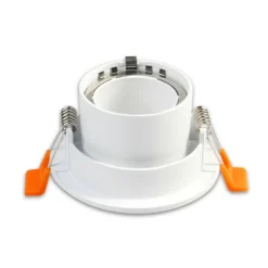 PORTAFARETTO FORO PROFONDO INCASSO PER FARETTO BIANCO ILLUMINAZIONE SOFFITTO P22