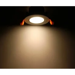 PORTAFARETTO FORO PROFONDO INCASSO PER FARETTO BIANCO ILLUMINAZIONE SOFFITTO P22