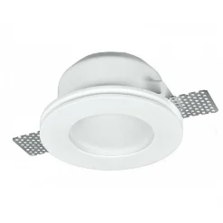 PORTAFARETTO GESSO INCASSO A SCOMPARSA SUPPORTO FARETTO TONDO CON VETRINO GS-15