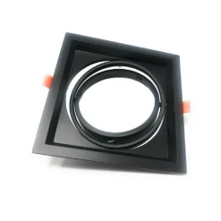 PORTAFARETTO INCASSO AR111 QUADRATO SUPPORTO PER FARETTI ILLUMINAZIONE P-AR111-1