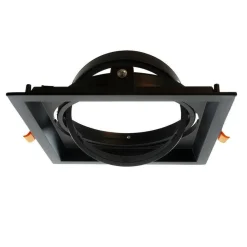 PORTAFARETTO INCASSO AR111 QUADRATO SUPPORTO PER FARETTI ILLUMINAZIONE P-AR111-1