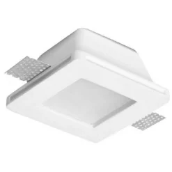 PORTAFARETTO INCASSO GESSO CON VETRINO SCOMPARSA QUADRATO SUPPORTO FARETTI GS-02