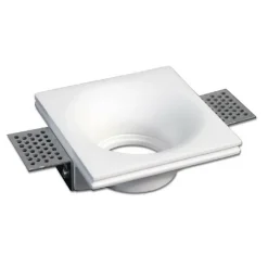 PORTAFARETTO INCASSO GESSO SCOMPARSA QUADRATO VERNICIABILE SUPPORTO FARETTI GS14