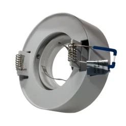 PORTAFARETTO ORIENTABILE TONDO INCASSO ESTERNO 85MM LUCE LAMPADE LED GU10 GU5.3