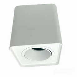 PORTAFARETTO ORIENTABILE DA SOFFITTO BIANCO PER FARETTO GU10 / GU5.3 P34-GU10-B1