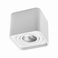 PORTAFARETTO ORIENTABILE DA SOFFITTO BIANCO PER FARETTO GU10 / GU5.3 P34-GU10-B1