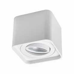 PORTAFARETTO ORIENTABILE DA SOFFITTO BIANCO PER FARETTO GU10 / GU5.3 P34-GU10-B1