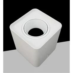 PORTAFARETTO ORIENTABILE DA SOFFITTO BIANCO PER FARETTO GU10 / GU5.3 P34-GU10-B1