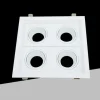 PORTAFARETTO QUADRUPLO ORIENTABILE INCASSO BIANCO PER LAMPADINE GU10/GU5.3 P33-B4